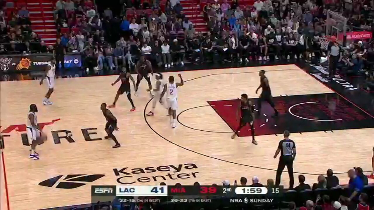 【回放】NBA常规赛:快船vs热火第2节中文解说回放