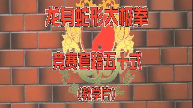 瞿荣良 龙身蛇形太极拳竞赛套路教学九