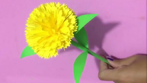 diy手工制作 神奇的折纸  如何制作漂亮的康乃馨折纸教学视频