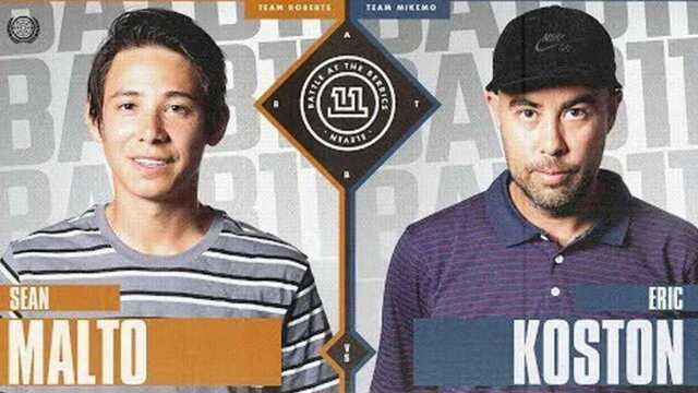 原创中文字幕BATB 11 Sean Malto vs. Eric Koston