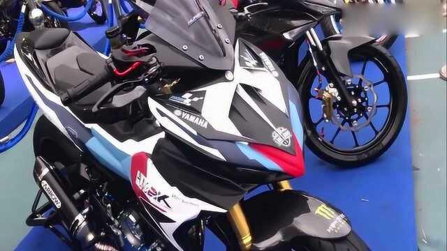 YAMAHA女士版轻骑摩托车,外观大气运动气息好强!