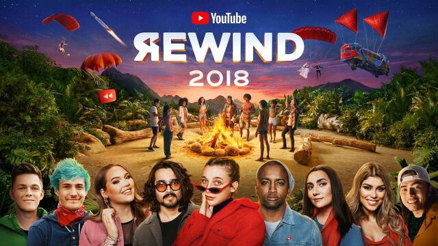 YouTube Rewind 2018油管官方年度回顾:每个人都控制倒带