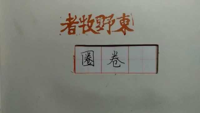 为什么很多人写不好全包围结构的字?要点在这里