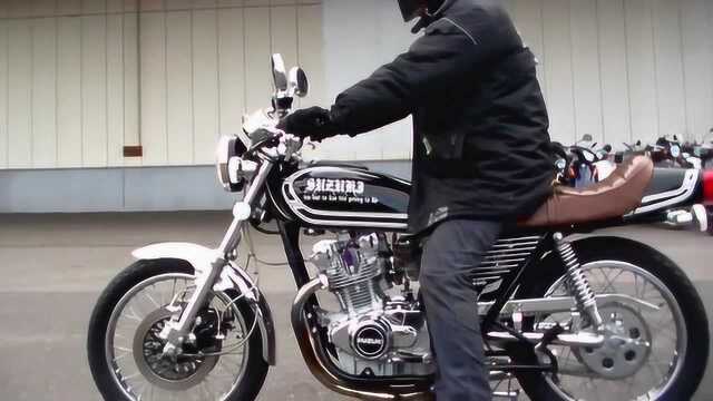 80年代铃木经典车型双缸风冷4冲程的SUZUKI GS400