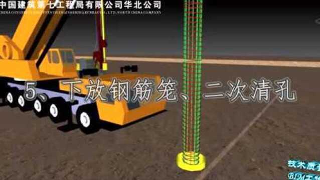 中建七局深基坑支护及土方开挖施工工艺BIM动画