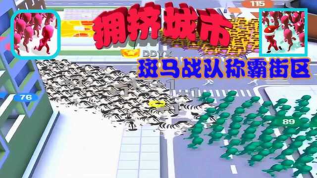 拥挤城市:一顿操作猛如虎,斑马战队收齐1000小弟称霸街区