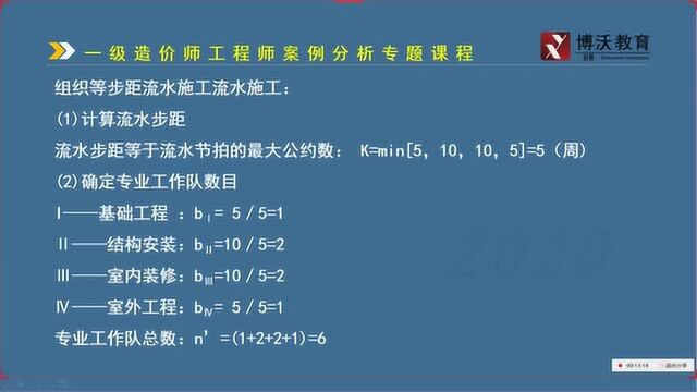 造价工程师近3年在大分值考流水施工,这6个题型出题概率最大,收藏