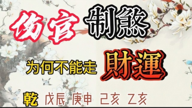 生辰八字伤官制煞,为什么不能走财运