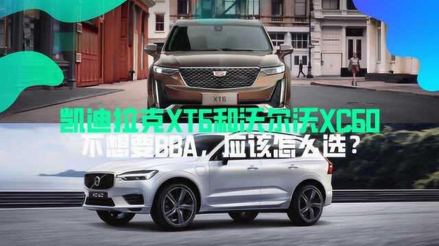 不想要BBA,凯迪拉克XT6和沃尔沃XC60,应该怎么选?