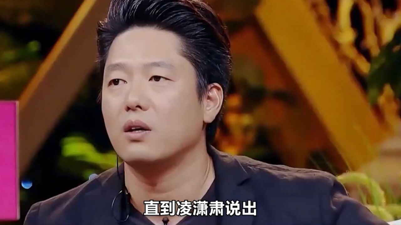 直到凌潇肃说出和姚晨离婚的真相,才明白原来大家一直错怪他了