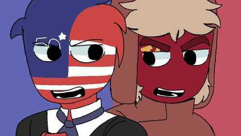 -touch tone telephone Animation meme-Countryhumans Chile,America,Urss and México