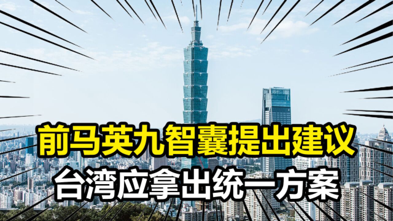 前马英九智囊提出建议,台湾应拿出统一方案,拒统或引爆两岸冲突