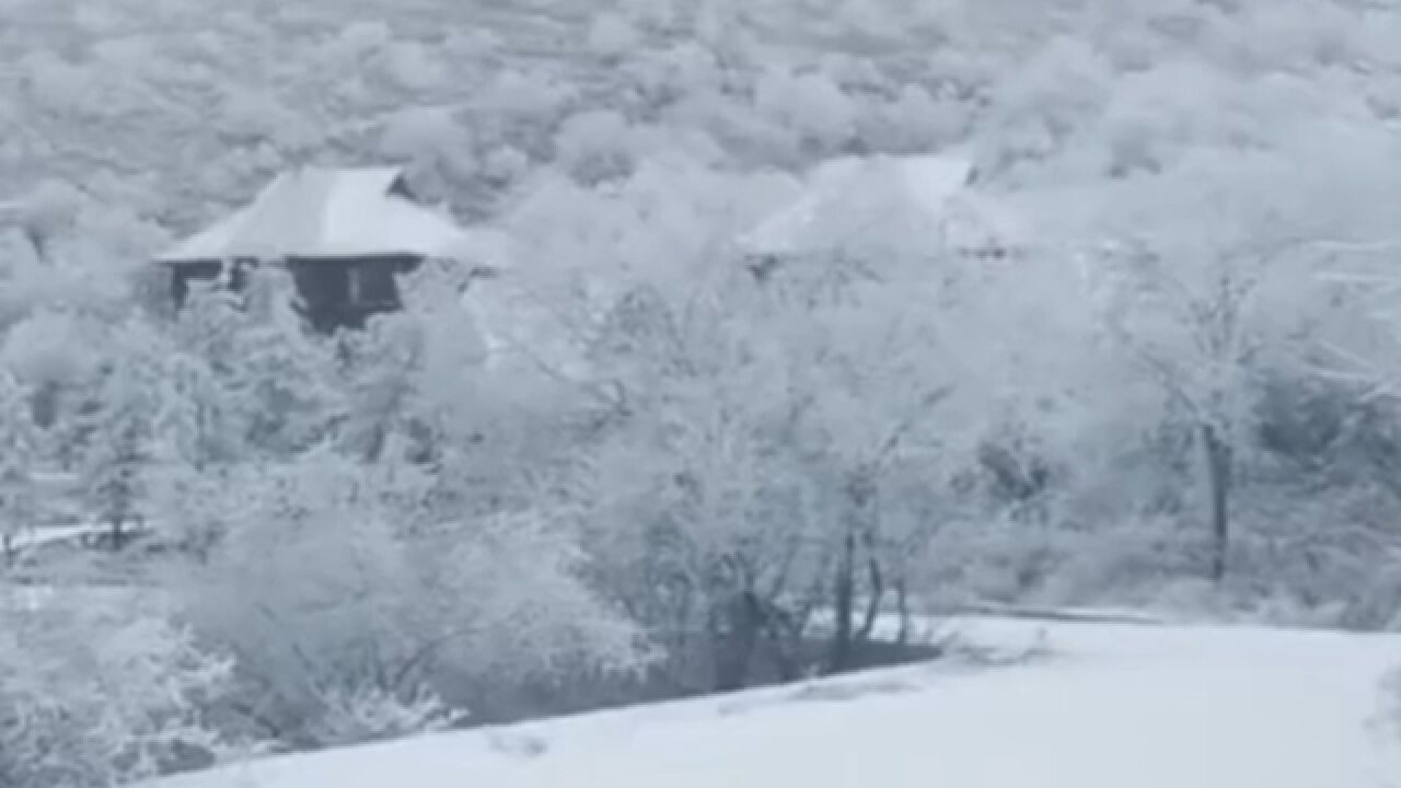 寒潮来袭!重庆多地迎来今冬首场降雪,银装素裹宛若冰雪世界