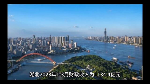 2023年13月湖北各地财政表现,武汉亟待恢复,宜昌表现出色