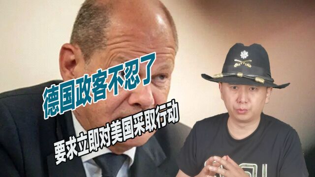 拒绝对美顺从,德国政客不忍了,要求立即对美国采取行动