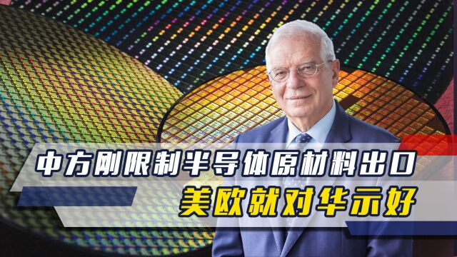 中方刚宣布限制关键原料出口,美企就申请许可,欧盟外长也将访华