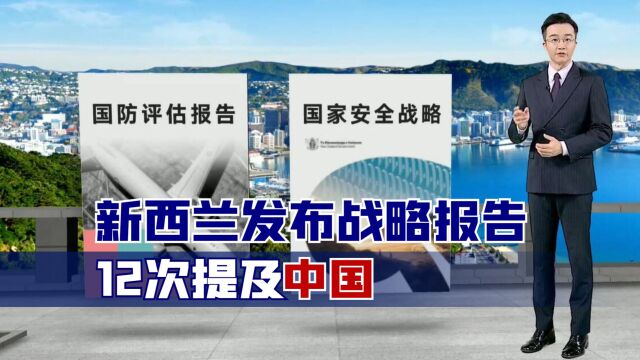 美国加大布局,新西兰发布战略报告,12次提及中国