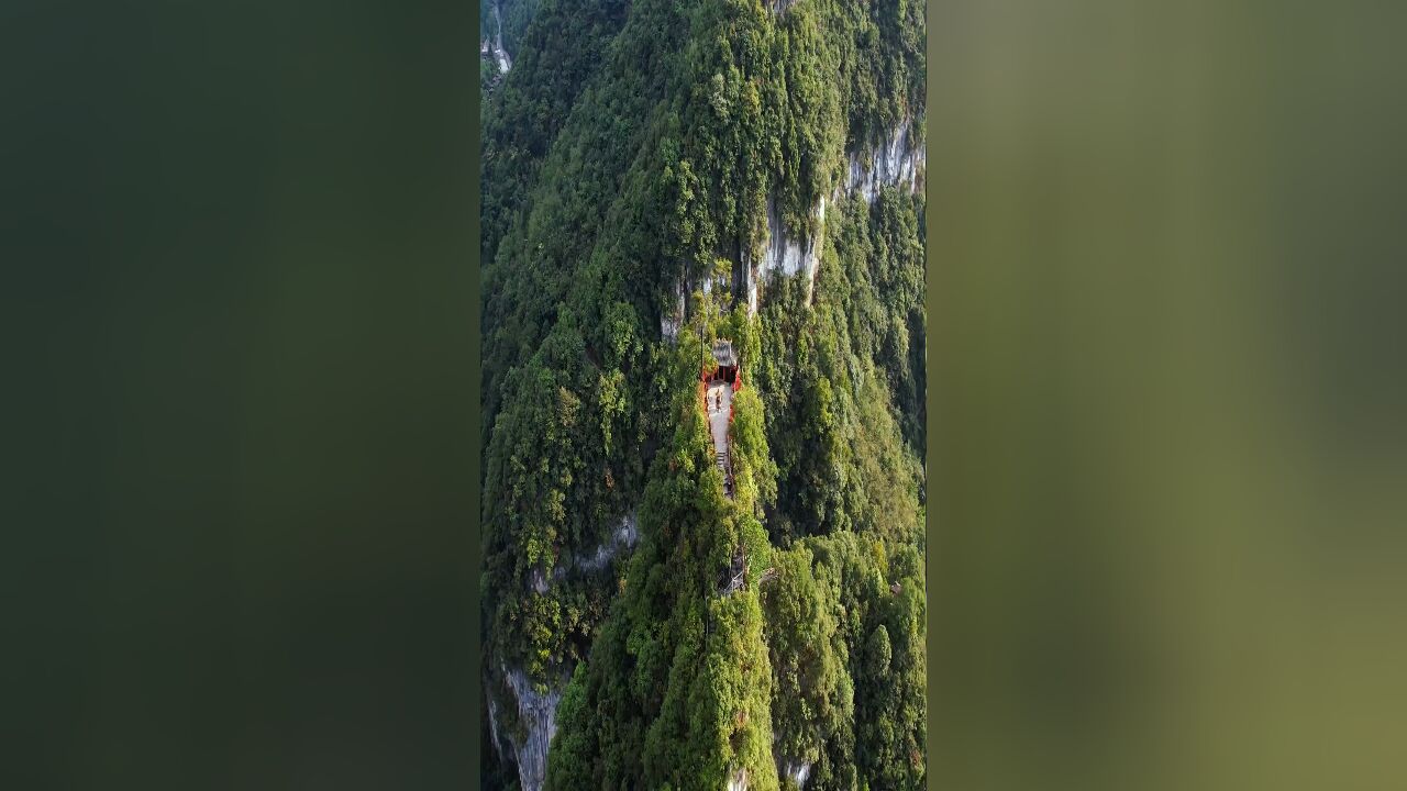 神奇的油杉河仙宇峰,坐落于贵州省毕节市大方县境内,山峰顶上数百年的神秘建筑更是让它充满了神秘色彩