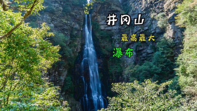 井冈山大山峡谷,藏着一条井冈山最高的瀑布