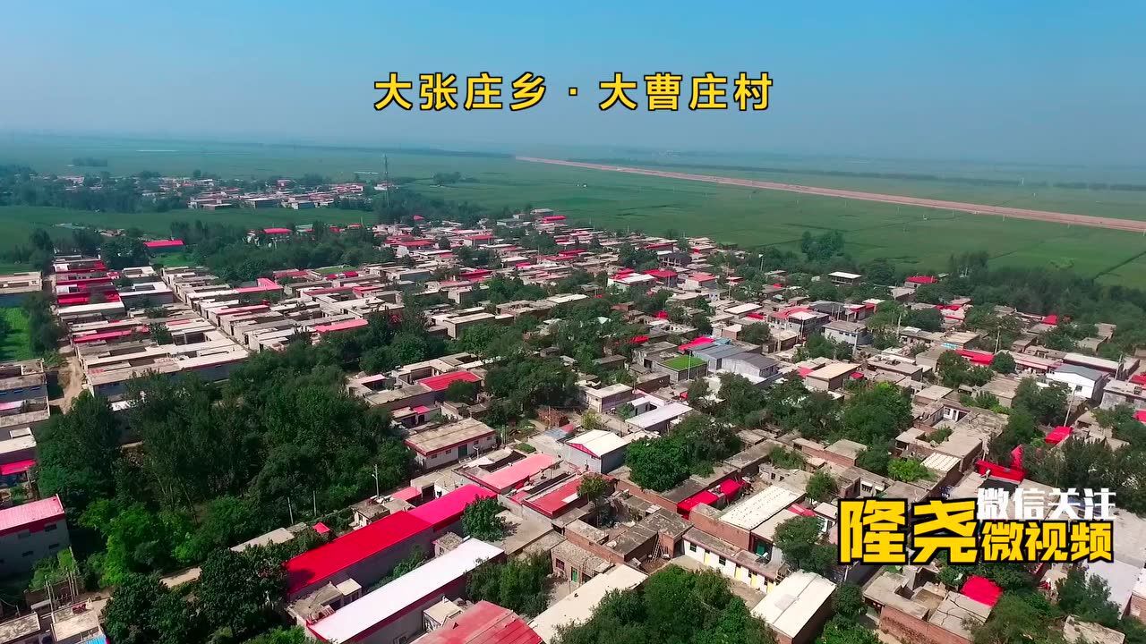 航拍隆尧276个村庄大张庄乡大曹庄村