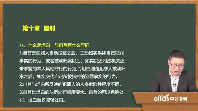 2020考研39刑法学复试 第十章量刑特别自首