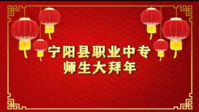 宁阳县职业中专师生大拜年