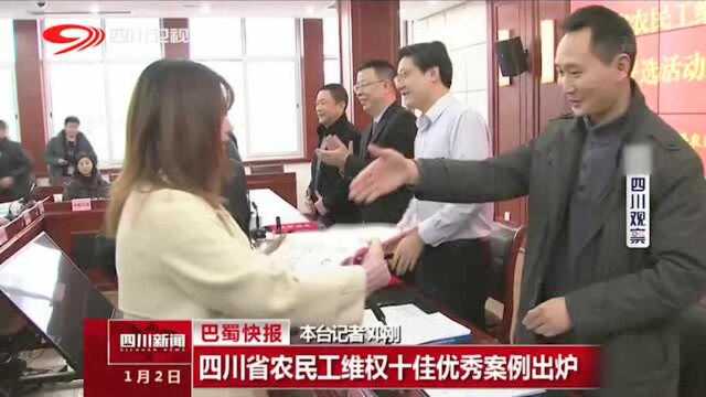 成都市青白江区选送的千里追心维民权获农民工维权十佳优秀案例