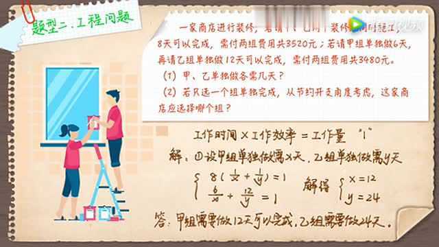 数学干货:工程问题!