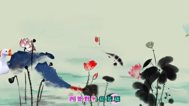 《洪湖水浪打浪》民歌欣赏,优美动听,练习翻页动画,制作:诗韵轻歌