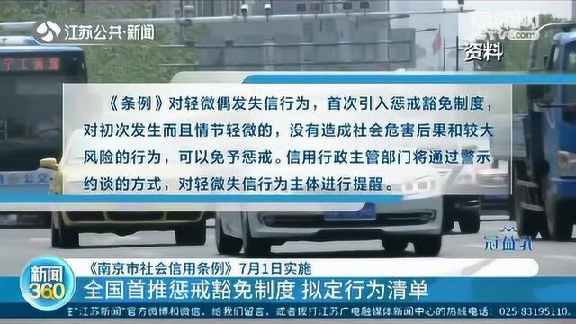 南京人不可不知!《南京市社会信用条例》7月1日起将实施