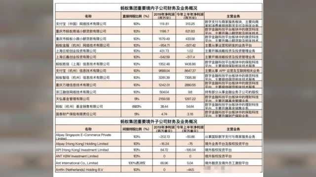 蚂蚁集团IPO前夜财务拆解:子公司谁最赚钱 千亿营收靠什么