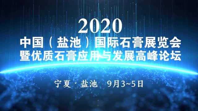 2020中国(盐池)国际石膏展览会暨“优质石膏应用与发展高峰论坛”