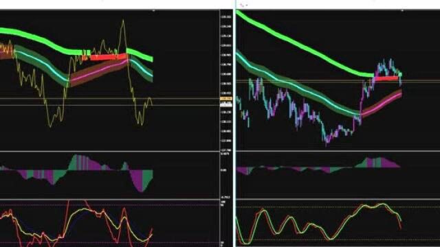 外汇黄金双颜色提示买卖指标