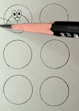 用六个圆圈画童年的回忆,你能认出来几个