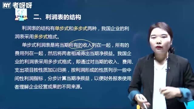 2021考呀呀苹果老师初级会计实务第六章第二节l利润表(一)