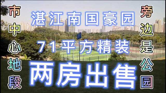 湛江开发区市中心地段南国豪园2房71平方出售