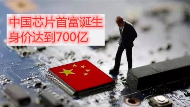 中国芯片首富诞生!身价达到700亿,公司市值一年暴涨5倍