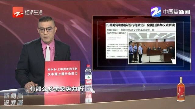 全国打掉1100多个把持基层政权,欺压百姓的涉黑组织