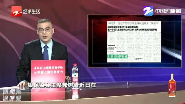 郭树清:房地产是现阶段金融风险最大“灰犀牛”