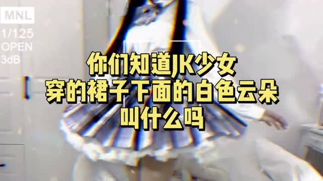 你们知道JK少女穿的裙子,下面的白色云朵叫什么吗