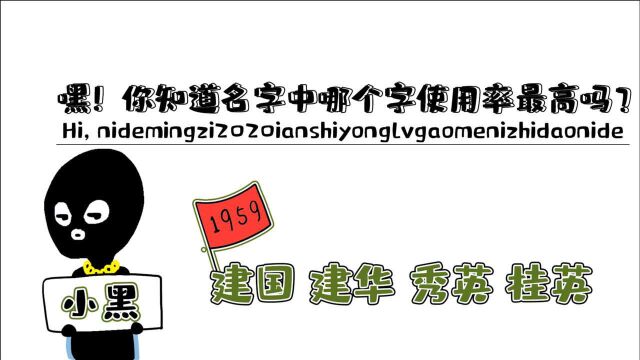 2020年全国新生儿姓名报告,哪五个字使用频率最高?