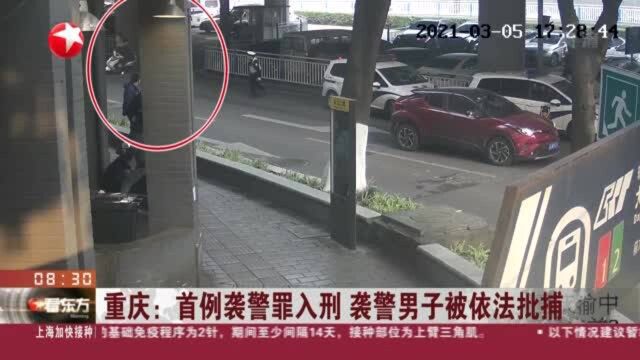 重庆:首例袭警罪入刑 袭警男子被依法批捕