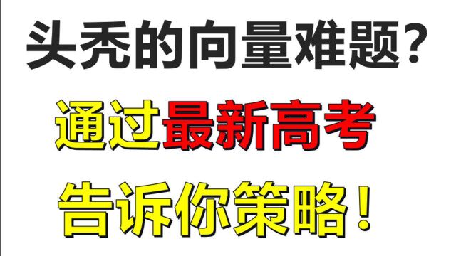 如何翻译向量难题的条件?高中向量=翻译题!