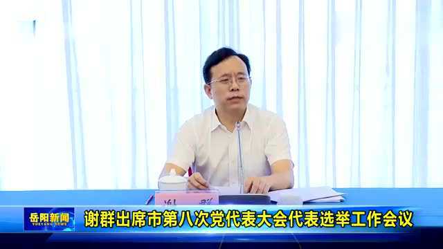 谢群出席市第八次党代表大会代表选举工作会议