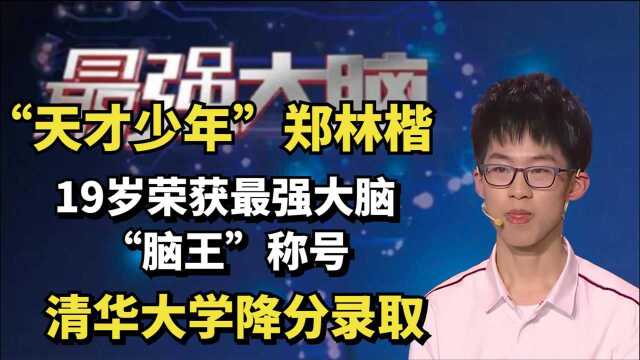 “天才少年”郑林楷:清华大学降分录取,19岁荣获“脑王”称号!