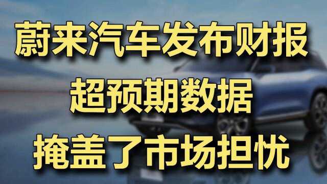 蔚来汽车发布财报,超预期数据掩盖了市场担忧 #财经热榜短视频征集#