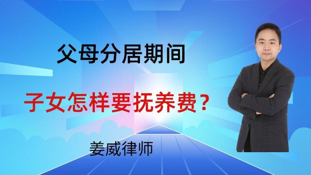 父母分居期间,子女是否可主张“婚内抚养费”?