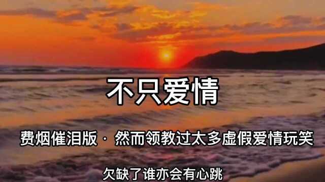 费烟催泪版:(不只爱情)