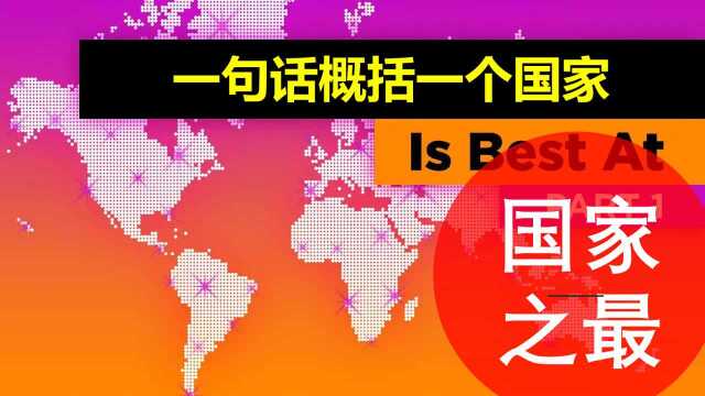 一句话概括一个国家:国家之最!