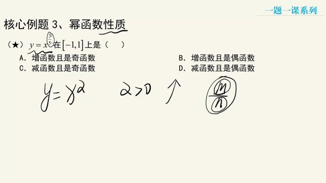 3.3 核心例题3、幂函数性质 高一上 人教A版